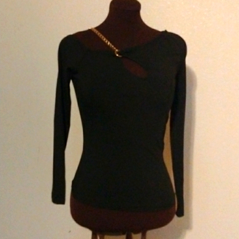 SheIn sollinary cut out asymmetrical neck cut